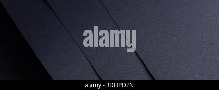 Dark blue designer paper with matte texture and rich color. modern material in abstract minimalistic style with fine surface and chic night-inspired b Stock Photo