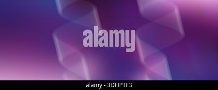 Violet and purple gradient background transparent spiral. Long banner, copy space Stock Photo