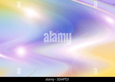 abstract lilac yellow background with len flare effect, gradient. colorful waves Stock Photo