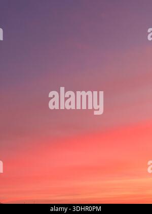 Sunset sky. Colorful orange-pink sunset sky Stock Photo