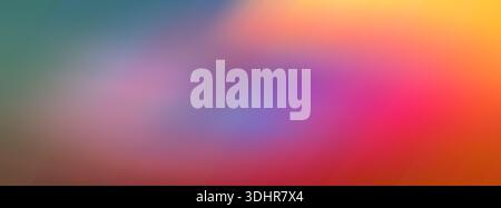 Various bright blurry spots. Bright rainbow gradient background. Wind banner Stock Photo