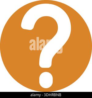 Question Mark Icon in Red Rounded Square for Support and FAQ Help Services Stock Vector