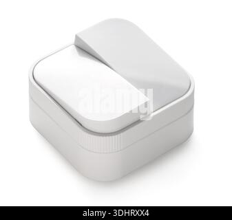new switch close-up on white isolated background Stock Photo