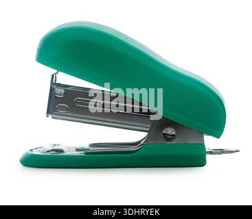 paper stapler on a white isolated background Stock Photo