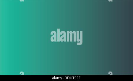 Teal to Dark Grey Gradient Background. Smooth Color Blend from Bright Turquoise to Deep Shade. Stock Vector
