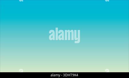 Smooth Blue Green Gradient Background - Aqua Teal Pastel Color Transition Stock Vector