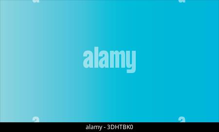 Smooth Blue Color Gradient Background - Light to Dark Azure Ombre Blend Stock Vector