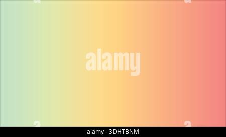 Smooth Pastel Gradient Background: Soft Teal, Yellow, and Pink Color Blend Wallpaper Stock Vector