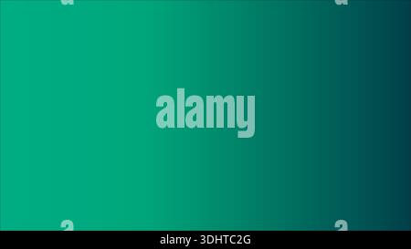 Teal to Dark Green Gradient Background. Smooth Color Blend for Digital Design. Stock Vector