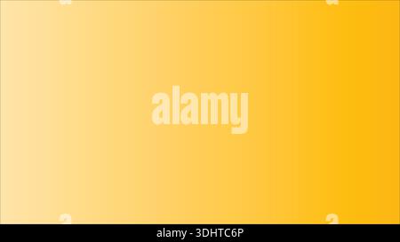 Vibrant Yellow to Orange Smooth Gradient Background Color Transition Stock Vector