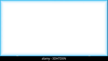 Neon Blue Glowing Digital Frame Futuristic Tech Border Data Display on Black Background Stock Vector