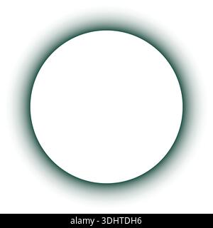 Abstract Dark Circle with Radiant White Gradient Ring Stock Vector