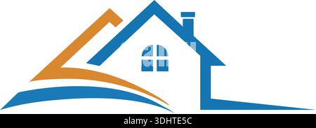 Real Estate , Property and Construction Logo design Stock Vector