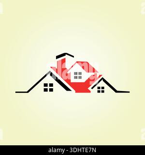 roof and home logo vector. house icon Stock Vector