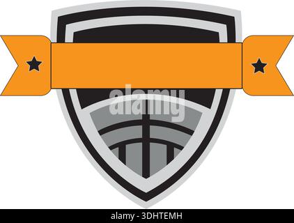 Shield icon set. Simple shield logo. Vector illustration Stock Vector