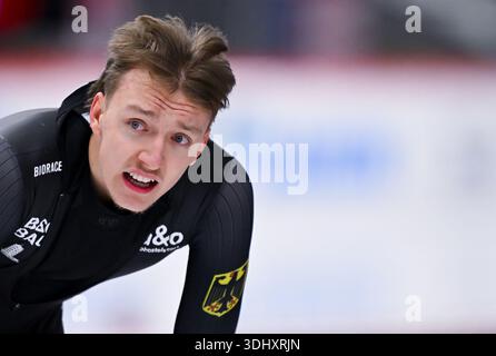 Stock Photo Of Men 2026.23 January 2026, Bavaria, Inzell: Speed skating: World Cup, 1500 m, men ...