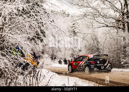 24th January 2026: 28 ROSSEL Léo, MERCOIRET Guillaume, Citroën C3 ...