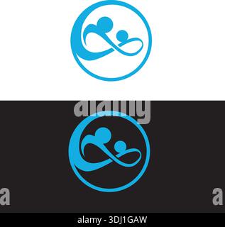 Human character logo sign illustration vector design pro Vector Stock Vector