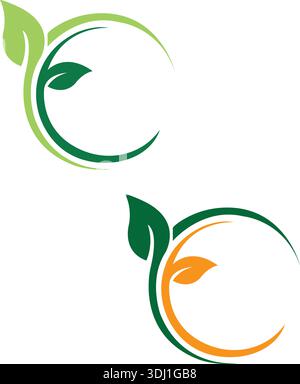leaf green nature logo and symbol template Vector pro Vector Stock Vector