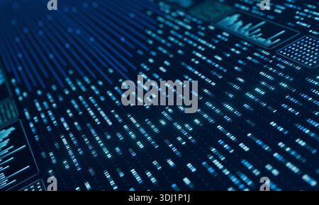 Big data, binary code, encryption, digital user interface, virtual reality concept. Big data, binary code, encryption, digital user interface, virtual reality concept. Futuristic, software configuration, data processing, technology, computer network. img technology087s03 futuristic big data concept Stock Photo