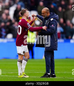 Nuno Espirito Santo (West Ham manager) at the West Ham United v