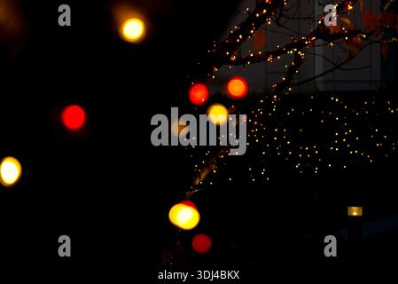 light illumination made of small dots Stock Photo