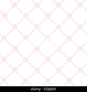 Plaid with bow ribbon and teddy bears pattern Stock Vector