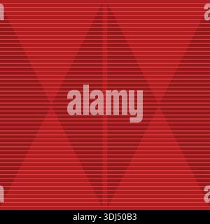 Background in shades of red with lines and geometric shapes Stock Vector