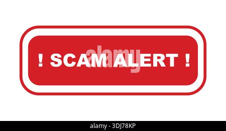 Fraud warning icon. Stock Vector