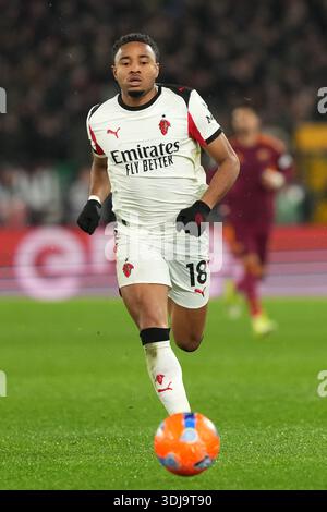 Christopher Nkunku of AC Milan during AS Roma vs AC Milan, Italian ...