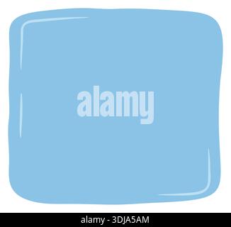Hand Drawn Fluid Square Sticker Patch Stock Vector