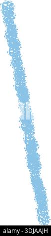 Hand Drawn Blue Crayon Slash Symbol Stock Vector