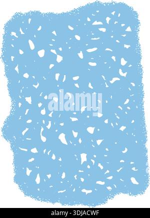 Blue Chalk Abstract Fluid Rectangle Frame Stock Vector