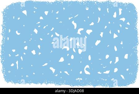 Abstract Crayon Squiggle Frame Background Stock Vector