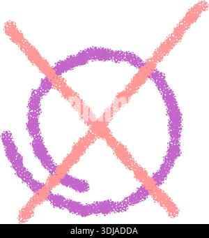 Hand Drawn Chalk Check Box Icon Stock Vector
