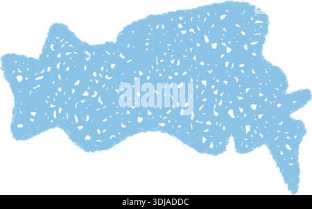 Wavy Crayon Scribble Speech Balloon Stock Vector