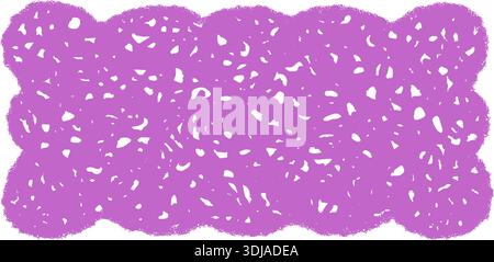 Groovy Sketched Scallop Rectangle Border Stock Vector