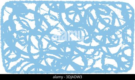 Curly Fluid Chalk Scribble Quote Frame Stock Vector