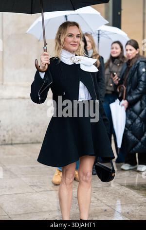 Fashion Stock Photography Sites 2026.Diane Kruger attends the Patou Menswear Fall/Winter 2026-2027 show as ...