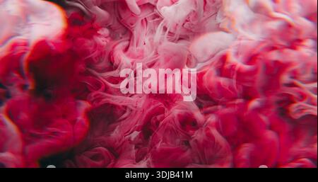 Blur flare smog pink ink splash cloud acrylic lens Stock Photo