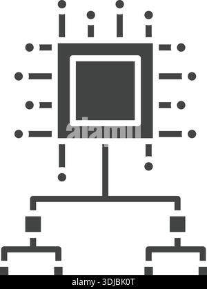 Algorithm icon vector image. Suitable for mobile application web application and print media. Stock Vector
