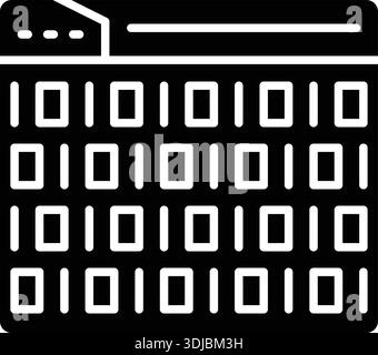 Binary Code icon vector image. Suitable for mobile application web application and print media. Stock Vector