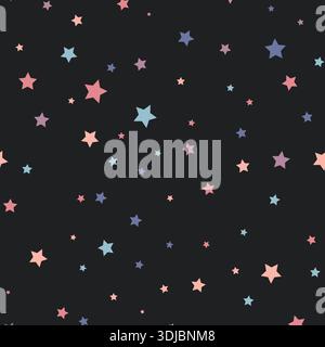 Seamless star pattern. Cute wallpaper Stock Vector