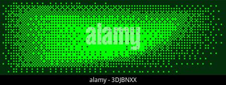 Dither bitmap background in green display color Stock Vector
