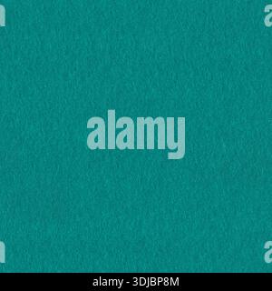Aqua color felt background for design. Seamless square texture, tile ready. Stock Photo