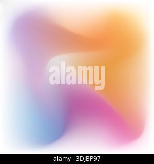 Blurred pastel pink colors mesh background with wavy lines Stock Vector