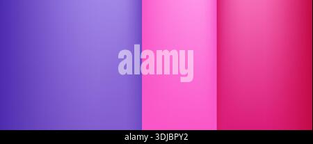 3d minimal wall scene with shadows. Colorful summer background template Stock Vector