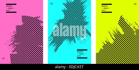 Distressed retro punk splatter effect, grunge frame border texture.Abstract stippled paint texture backgrounds. Stock Vector