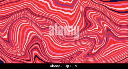 Background with Waves and Colorful Lines. Smooth flowing curves, elegant abstract motion lines and multicolored waves. Modern design perfect web Stock Vector