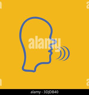 People talking icon vector illustration showing communication, chat, discussion, teamwork, and social interaction concepts. Perfect for apps, websites Stock Vector
